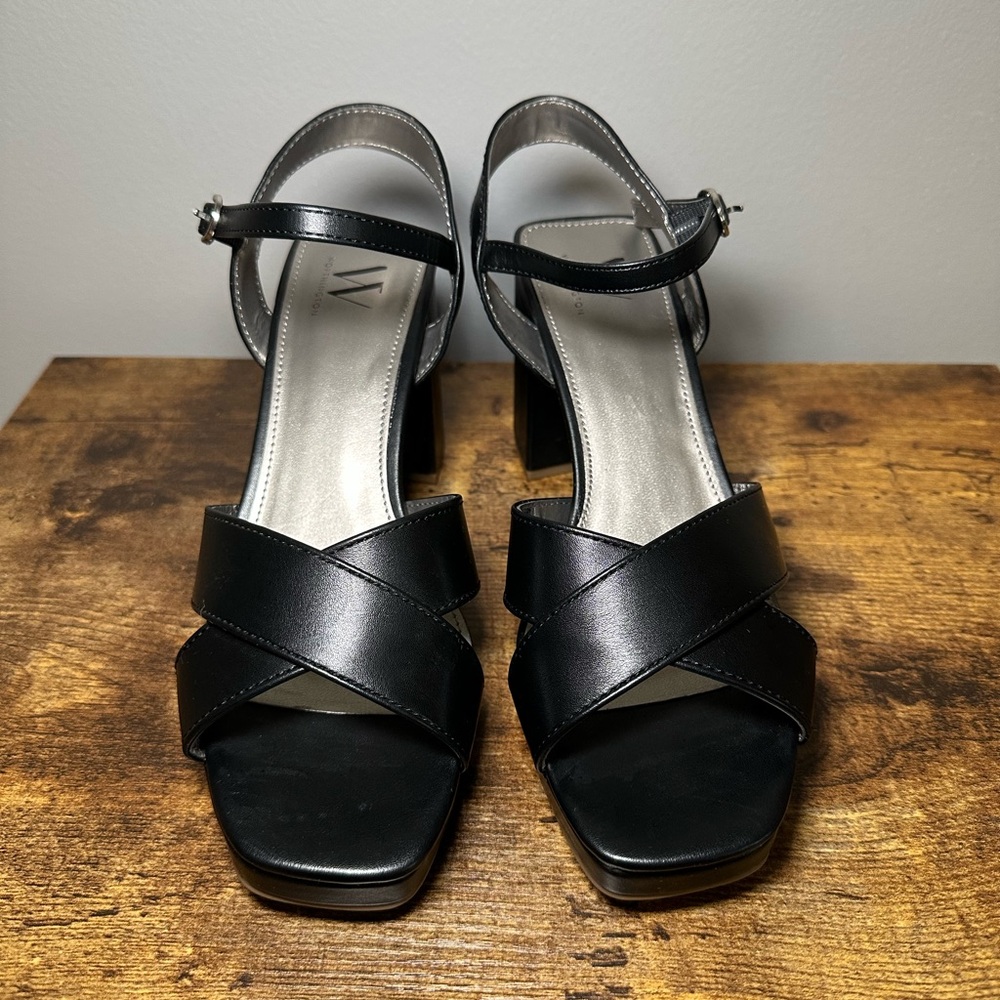 Worthington Black Strappy Heels
